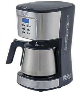  Black Decker CM300G cafeteira programável com jarra inox 1,25l