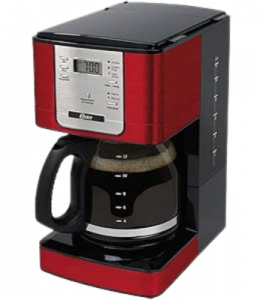 Cafeteira Oster Flavor Programável, 1,5L, 110V, Vermelha/Preto, 1000W, BVSTDC4401RD