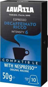 LAVAZZA Café Espresso Decaffeinato Ricco Lavazza Compatível Com Nespresso Contém 10 Cápsulas