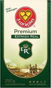 3 Corações Café Torrado E Moído Estrada Real Premium À Vácuo 250G
